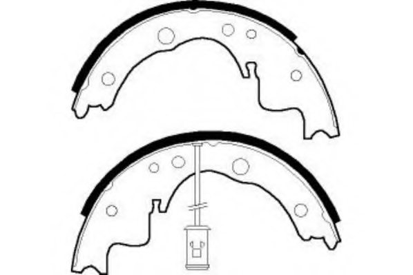 NECTO N1502 Brake Shoe Set